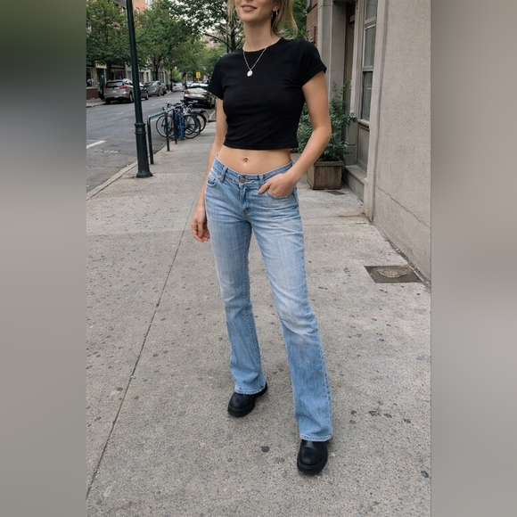 Citizens Of Humanity Denim - Citizens of Humanity Kelly Low Rise Bootcut Jeans Light Wash Y2K Denim 29